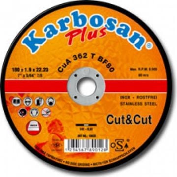 KARBOSAN Cut & Cut Kesme Taşı 125 x 1.6 x 22 (25 Adet)