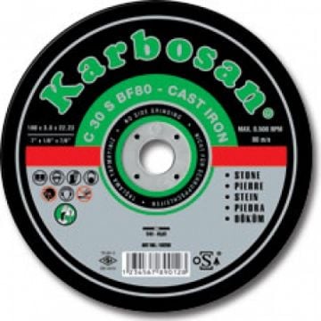 KARBOSAN SC Kesme Taşı 180 x 3.0 x 22 (25 Adet)