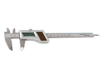 DW Dijital LDC Ekran Işık Enerjili Solar Kumpas 0-150mm