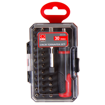 DBK 542130 Elektronikçi Cırcır Tornavida Seti 30 Parça