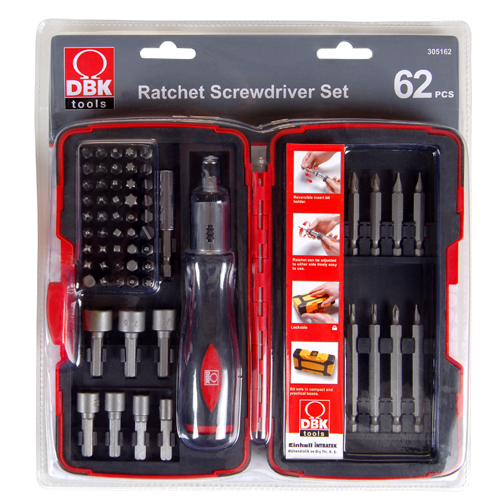 DBK 305162 Cırcır Tornavida Bits Ucu Seti 62 Parça ( Çantalı )