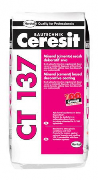 Ceresit CT 137 ''Outdoor'' Mineral Cephe Kaplaması ( Beyaz - 25 KG )
