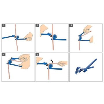 WORKPRO WP303004 6/8/10MM 180˚ Profesyonel Bakır Boru Bükme