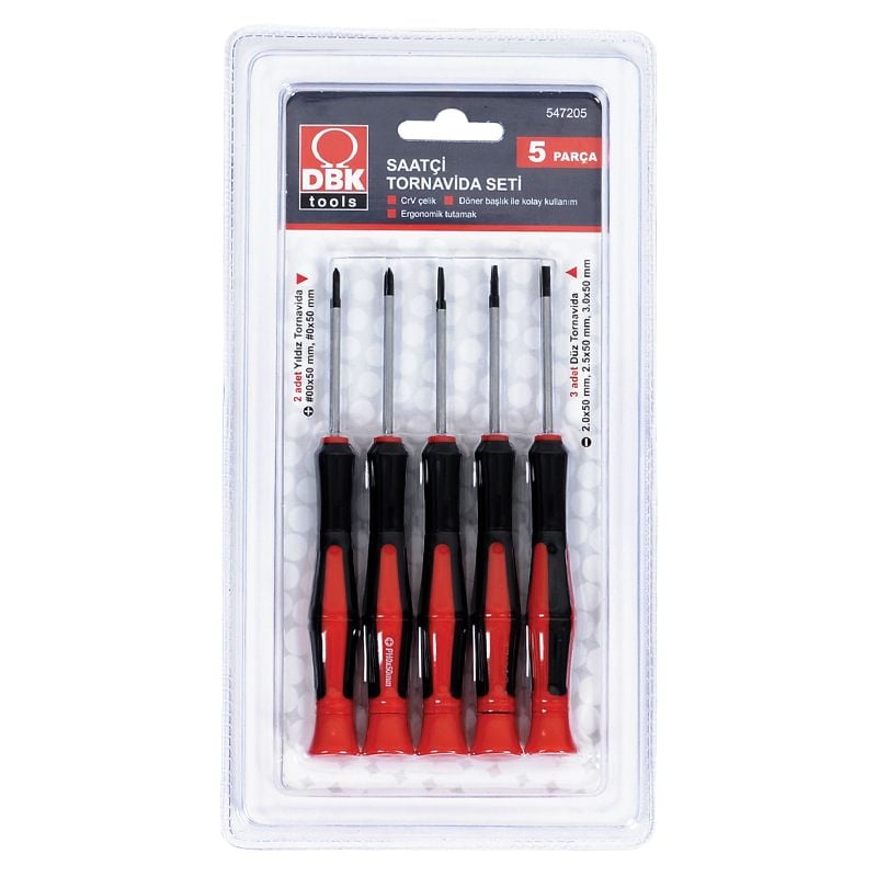 DBK 547205 Elektronikçi Tornavida Seti 5 Parça