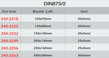 WERKA 60° Şapkalı Gönye DIN875/2