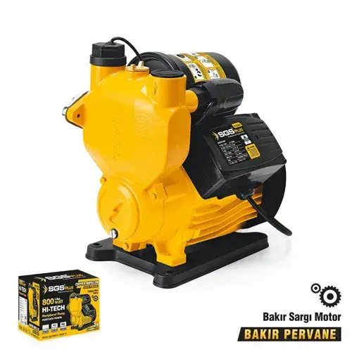 SGS5385 - OTOMATİK PERİFERİK SU POMPASI 800 WATT 1.2 HP - 50 METRE - BAKIR SARGI