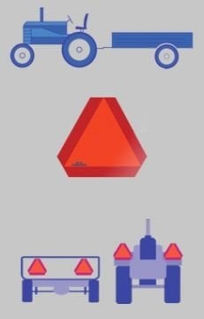 PAKKENS Traktör Arka İşaret Reflektörü Kırmızı Alüminyum Levha - 2 Adet