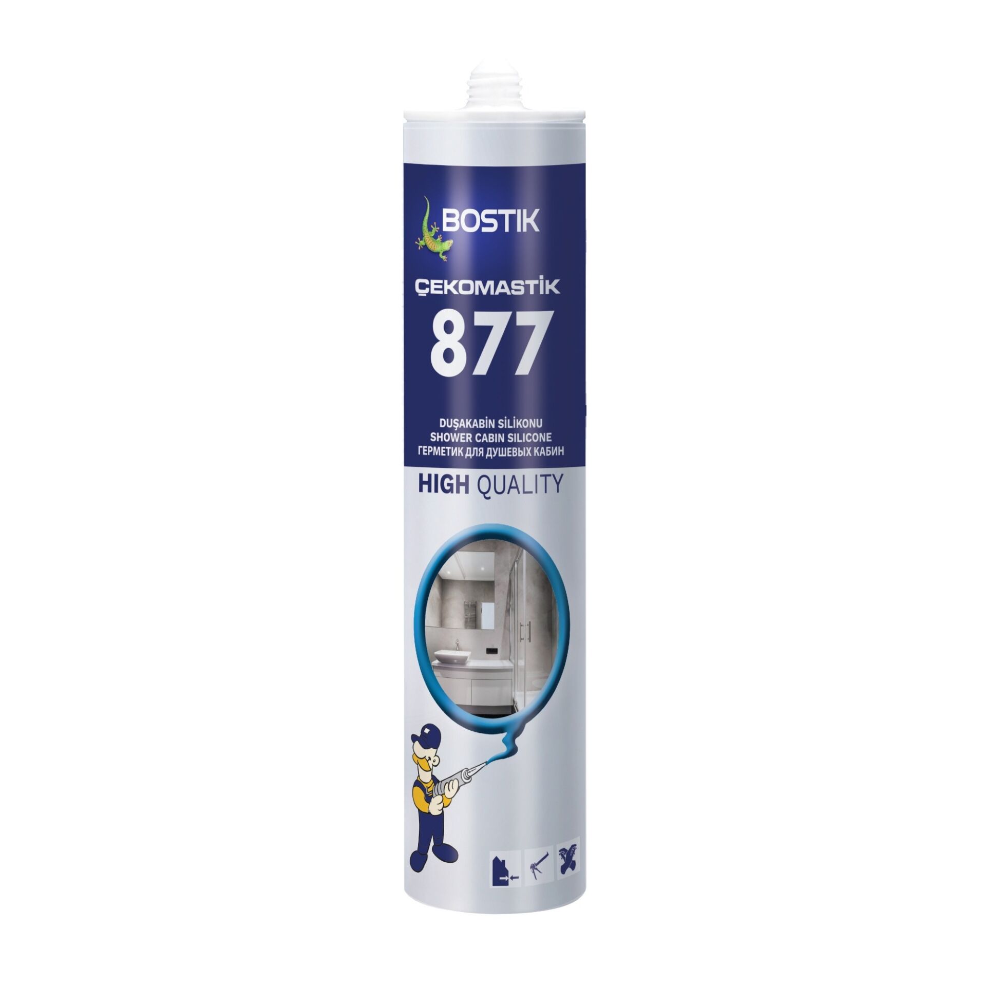 BOSTİK Çeko 877 Duşakabin Silikonu - 25 ADET