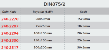 WERKA 120° Düz Gönye DIN875/2
