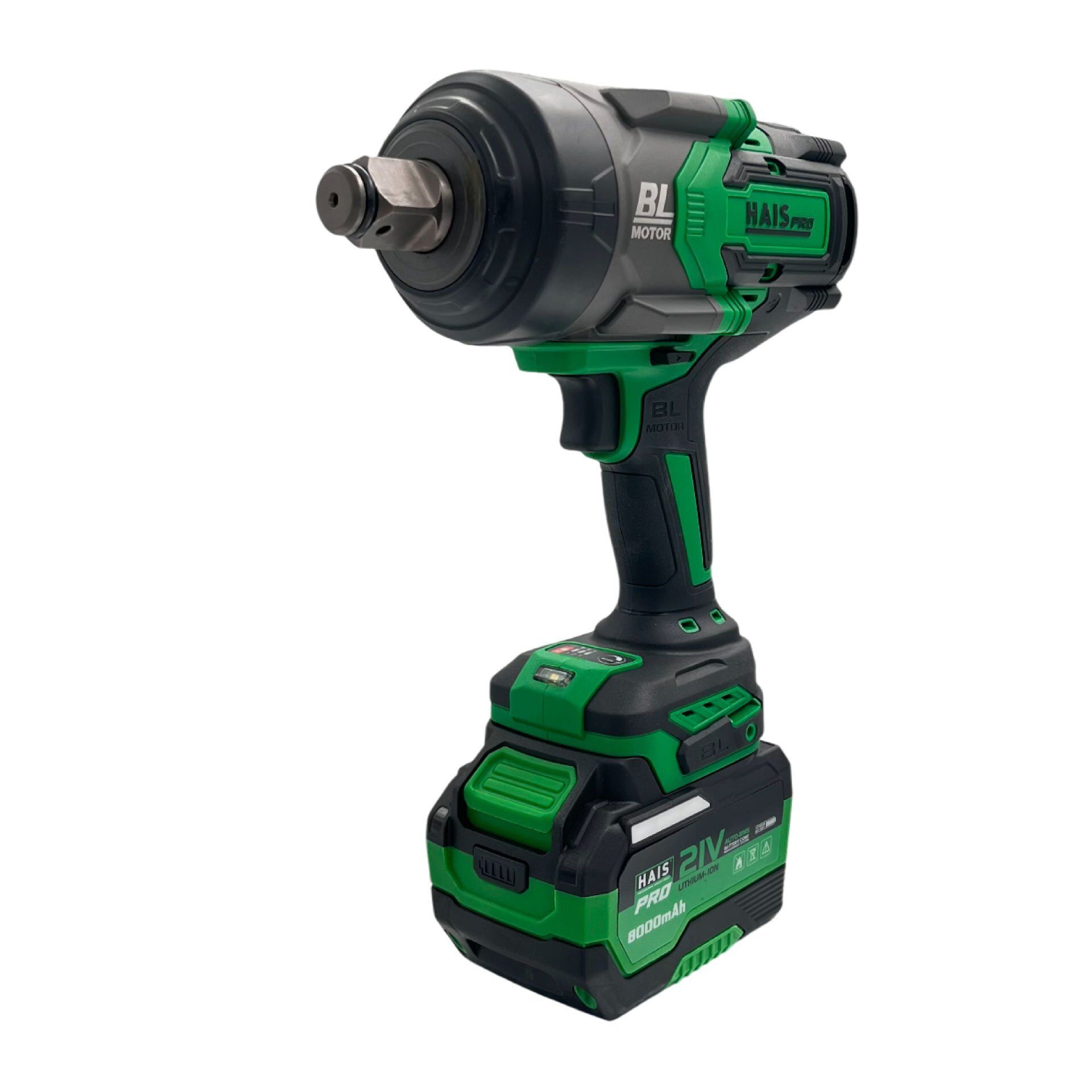 HaisPro (RB-819) - 21 Volt - 3/4 - 2000 Nm Akülü Profesyonel Darbeli Somun Sıkma Makina Seti - Çift Akülü