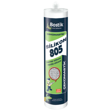 BOSTİK Çekomastik 805 Mermer Yapıştırma Silikonu Şeffaf 310 ML- 25 AADET