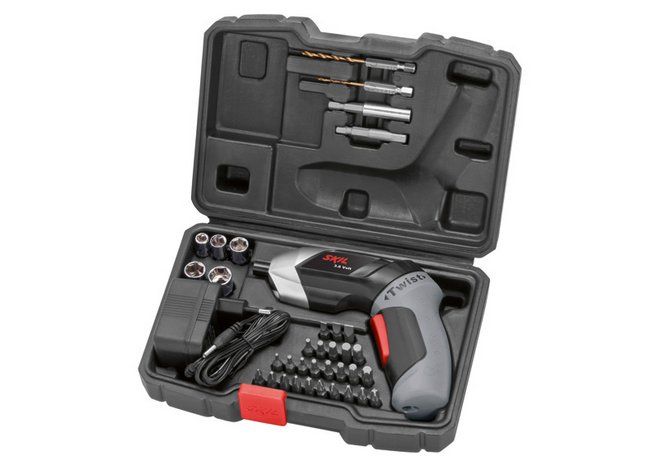 SKIL 2536 Lityum İyon Akülü Vidalama Makinesi 3,6 Volt  (Plastik Çanta - 35 Aksesuar)