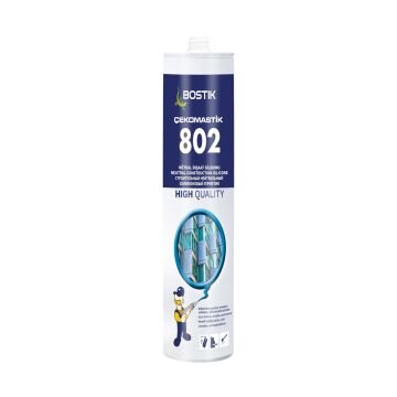 BOSTİK ÇEKO 802 Nötr İnşaat Silikonu 280 ML - 25 ADET