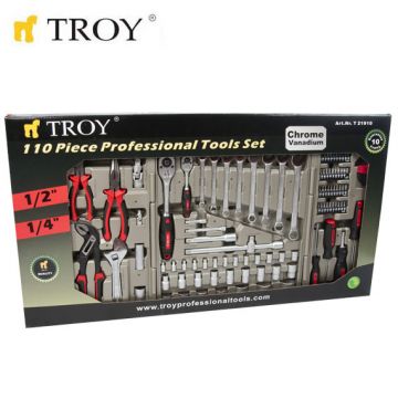 TROY T 21910Profesyonel Lokma Anahtar Takımı 110 Parça