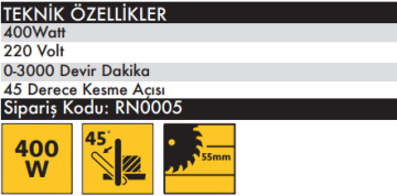 ROWN RN0005 Elektrikli Dekupaj Testere Makinası 500 Watt