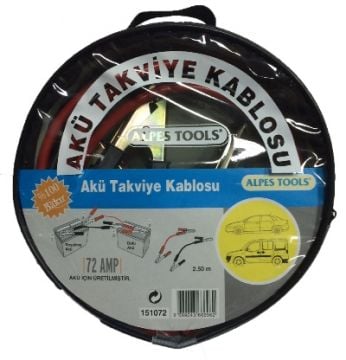 ALPES TOOLS Akü Takviye Kablosu / 90 Amper 2.5 Metre