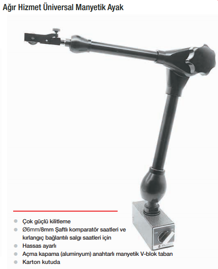 WERKA Ağır Hizmet Üniversal Manyetik Ayak 130KG