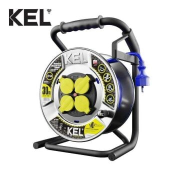 KEL 3 x 2.5mm2 Ağır Hizmet Makaralı Kablo Prizi