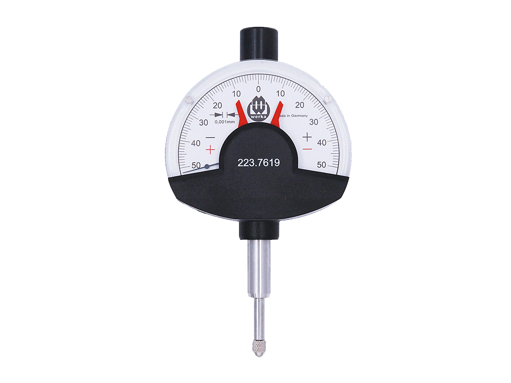 WERKA 223-7619 Profesyonel Mekanik Komparatör Saati Skala 0.001mm