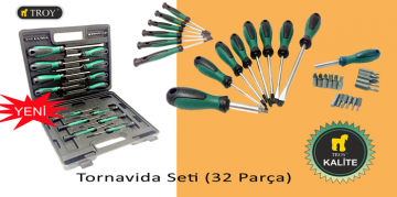 TROY 22332 Tornavida Seti (32 Parça)