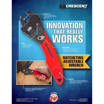 CRESCENT Profesyonel Cırcırlı Kurbağacık Anahtar 200 mm