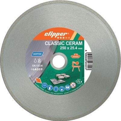 NORTON CLIPPER Sürekli Elmas Testere ( Kremit, Tuğla ve Seramik ) 125 mm