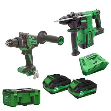 HaisPro (RB-02) - 2'Li SET - 21 Volt 4 Amper Profesyonel Akülü EL Aletleri Seti