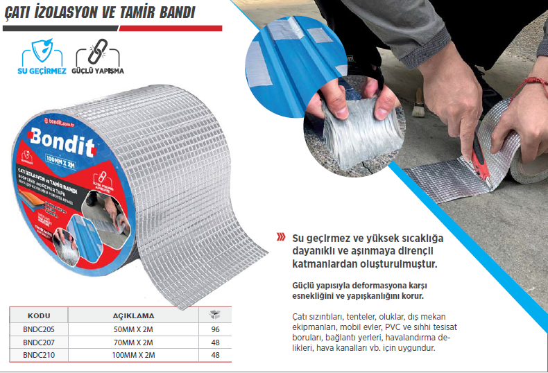 BONDİT Çatı İzolasyon ve Tamir Bandı