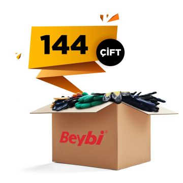 BEYBİ B-FLEX110 Likralı Nitril Özel İş Eldiveni 144 Çift