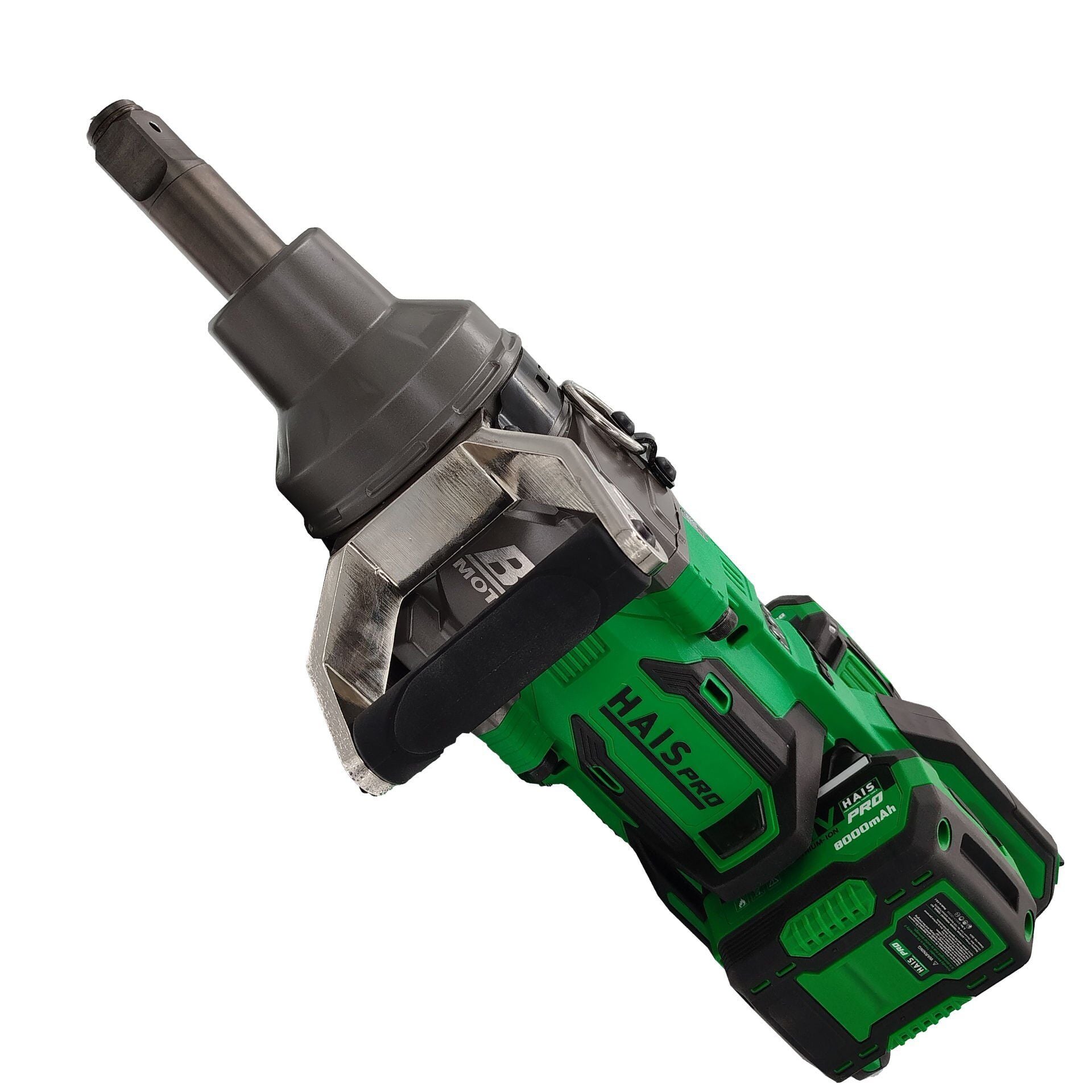 HaisPro (RB-828) -  Kısa- 1'' - 42 Volt - 16 Amper 4000 Nm Akülü Profesyonel Darbeli Somun Sıkma Seti - Çift Akülü