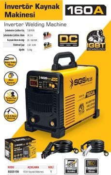 SGS5156 Profesyonel 160 Amper İnvertör Kaynak Makinesi