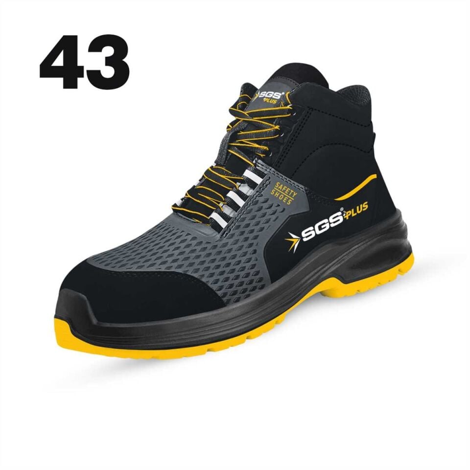 SGS3143 -  No:43 Flexo S1 Çelik Burunlu Kışlık Spor Çalışma Botu - Ergonomik - Antistatik - Su Geçirmez - Nefes Alır