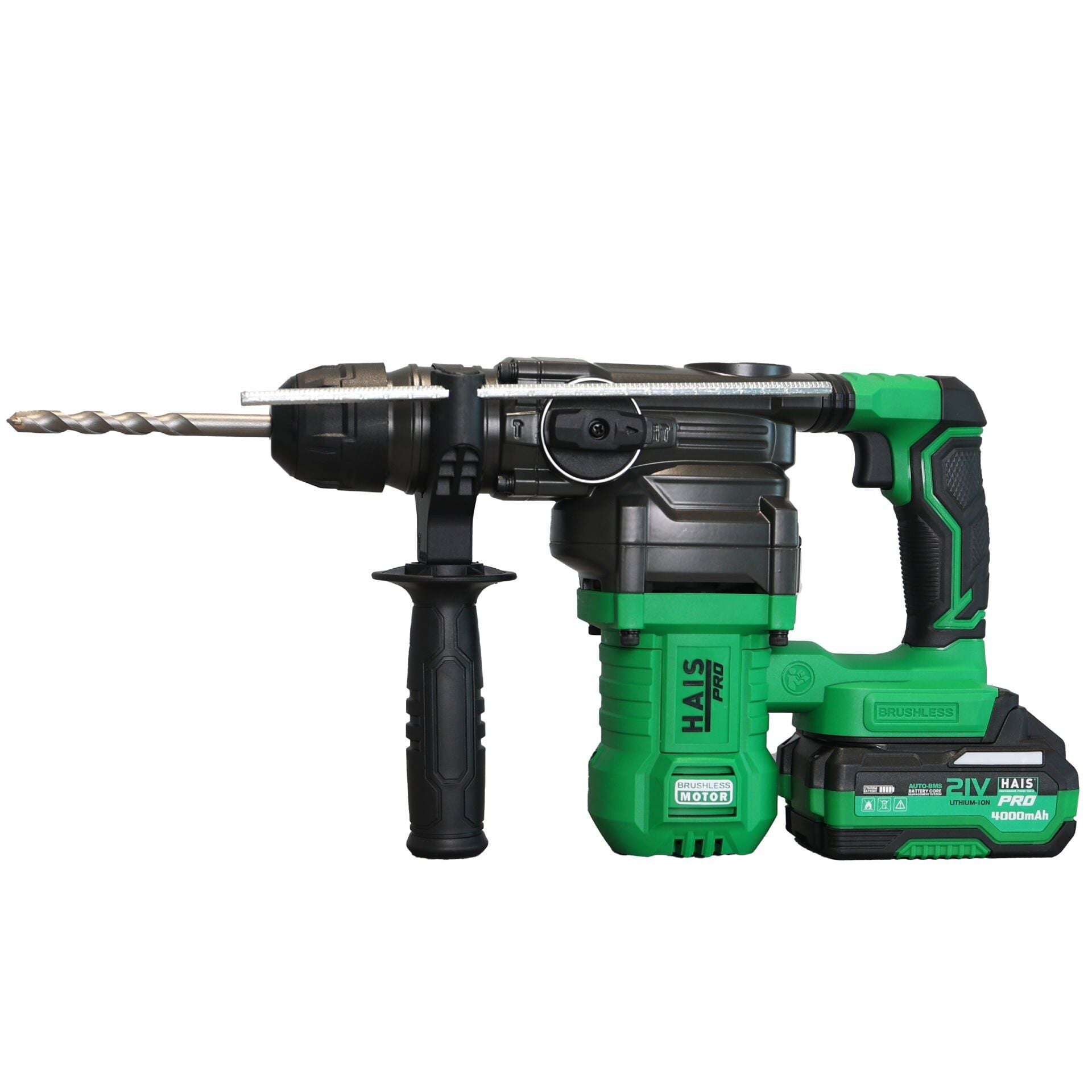 HaisPro (RB-BH26A) - 4 Joule - 21 Volt - 4 Amper Profesyonel Darbeli Kırıcı Delici Matkap Seti - Çift Akülü