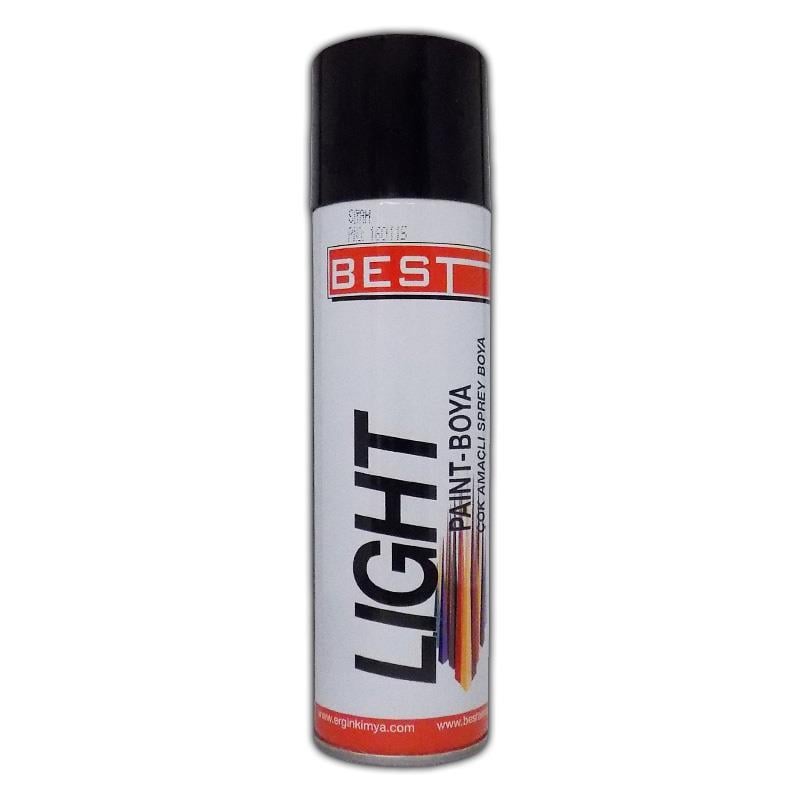 BEST LIGHT SPREY BOYA 250 ML - MAT SİYAH