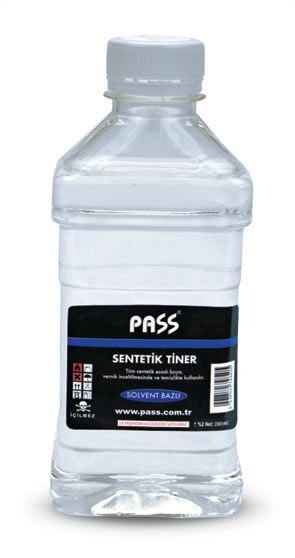 PASS Sentetik Tiner Solvent Bazlı - 250 gram (48 Adet)