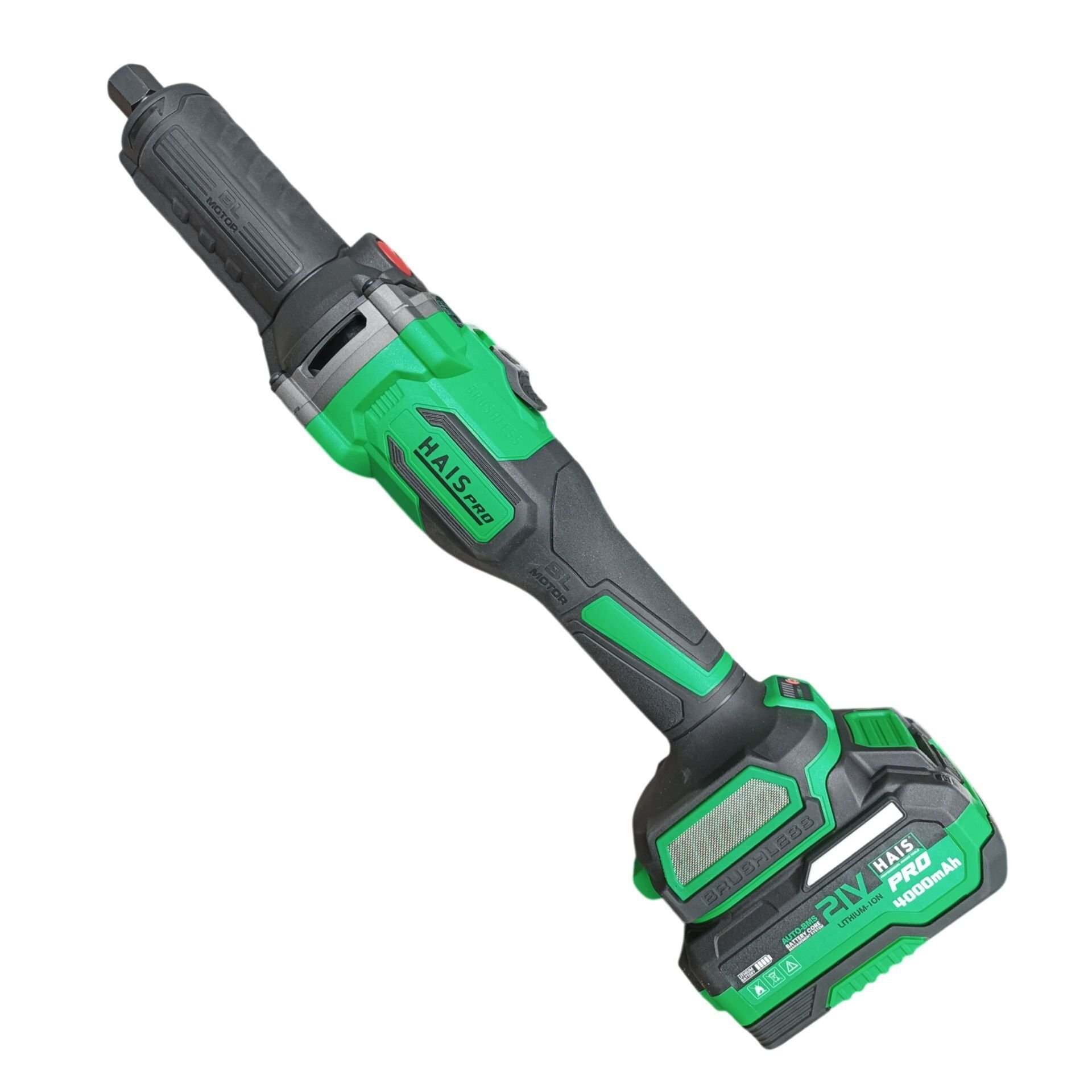 HaisPro (RB-ZM06A) - 21 Volt 4 Amper Akülü Profesyonel Uzun Kalıpçı Taşlama Makinesi - Çift Akülü