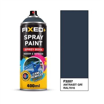 FiXED - RAL7016 Anstrasit Gri Akrilik Sprey Boya 400 ML - 12 Adet - Koli Fiyatı