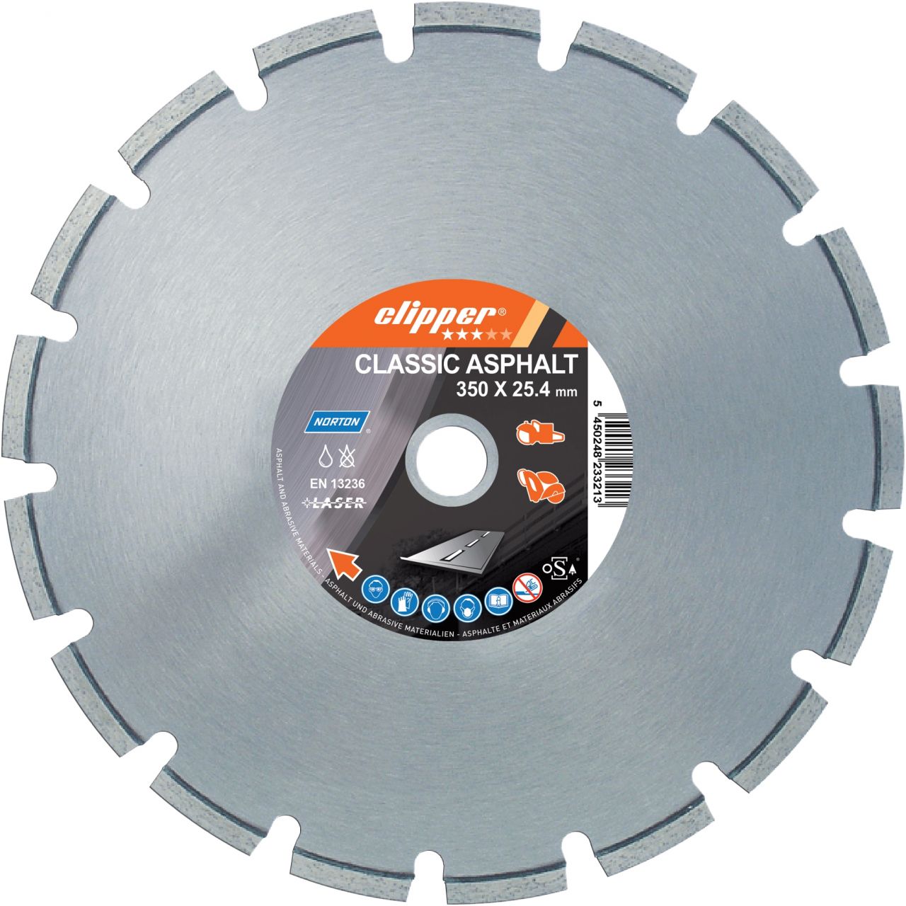 NORTON CLIPPER Classic Asphalt Testeresi ( Asfalt Kesme Testeresi ) 450 mm