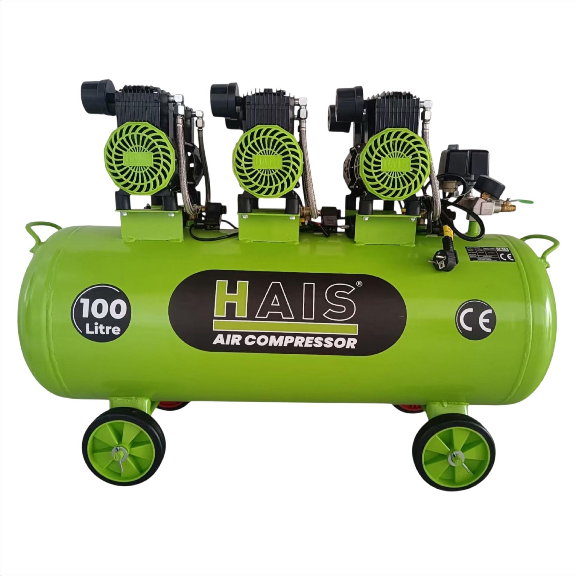 Hais 100 Litre Sessiz Yağsız Hava Kompresörü 3,6 HP