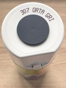 AKÇALI Orta Gri Ral 307 Sprey Boya 400 ML