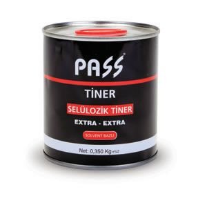 PASS Selülozik Tiner Solvent Bazlı - 375 ml  (24 Adet)