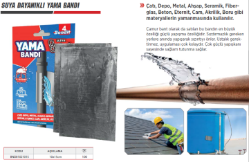 BONDİT Suya Dayanıklı Yama Bandı 10x15cm (100 Adet)