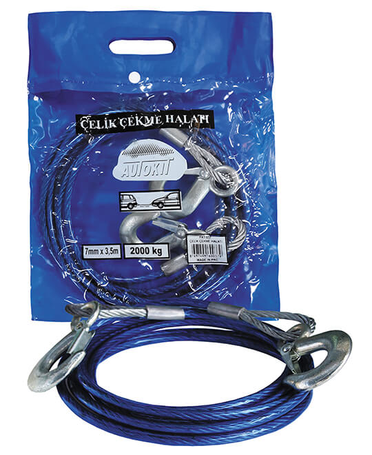 Autokit FA1-037 Araba Çeki Halatı 2 TON 3.5 Metre