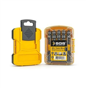 SGS3982 - PH2 65mm Manyetik Çift Yönlü Bits Uç - Black-Pro Series - 10 Adet