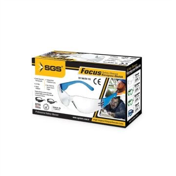 SGS761 - Oksijen Kaynak Gözlüğü Füme - 12 Adet - Focus