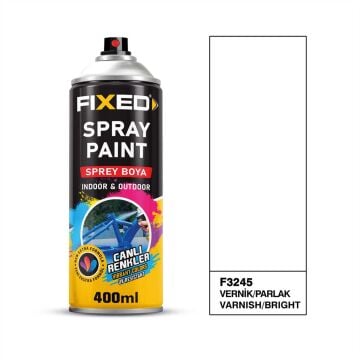 FiXED - Şeffaf Parlak Vernik Akrilik Sprey Boya 400 ML