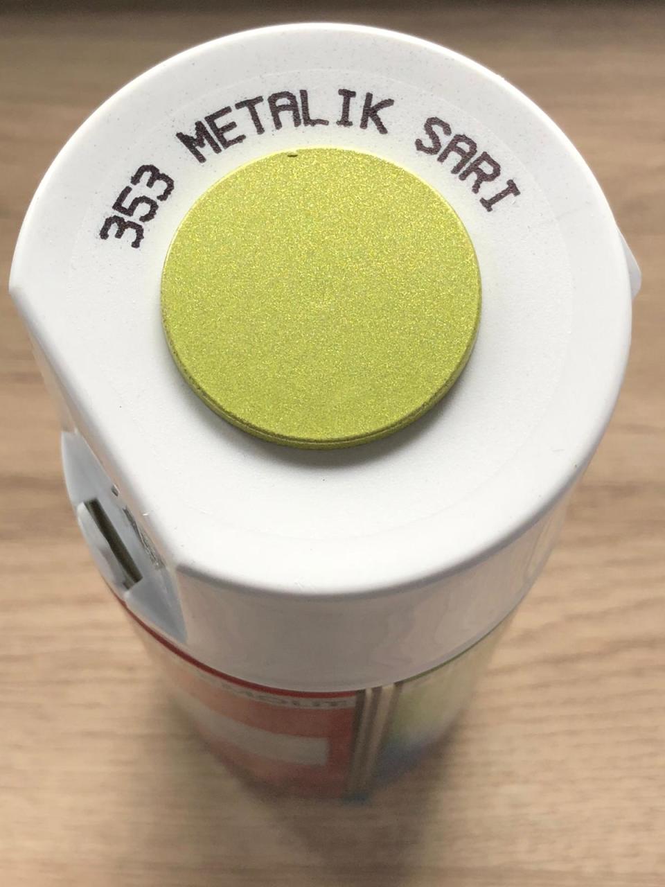 AKÇALI 353 Metalik Sarı Sprey Boya 400 ML