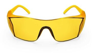 SGS308 - Sarı Koruyucu İş Gözlüğü  - 12 Adet