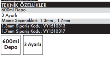Max Extra NEW2000 HVLP Boya Tabancası 600ml Depo