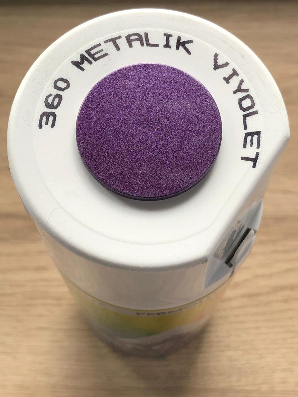 AKÇALI 360 Metalik Viyolet Sprey Boya 400 ML